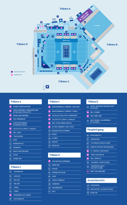 Foyerplan Swiss Indoors Basel 2026